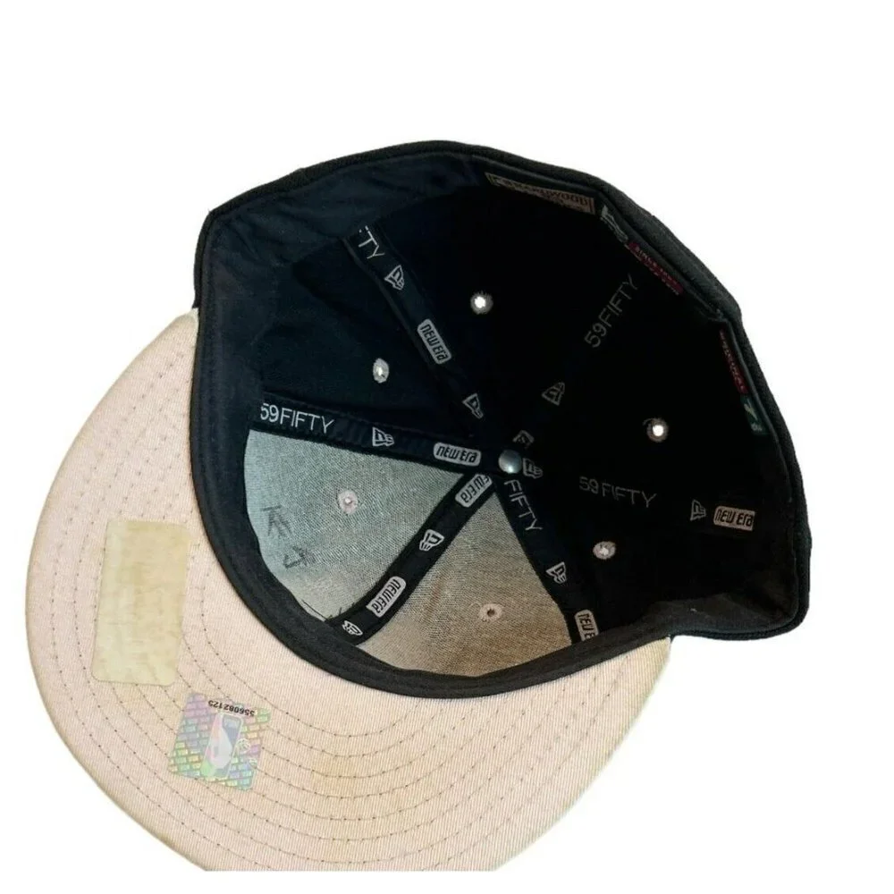 New Era Altanta Hawks Retro Hardwood Classics Hat Cap Embroidered Pink 7 3/8